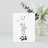 Dr. Ida Rolf - Get in Get it done Get outPostcard Postkarte (Stehend Vorderseite)