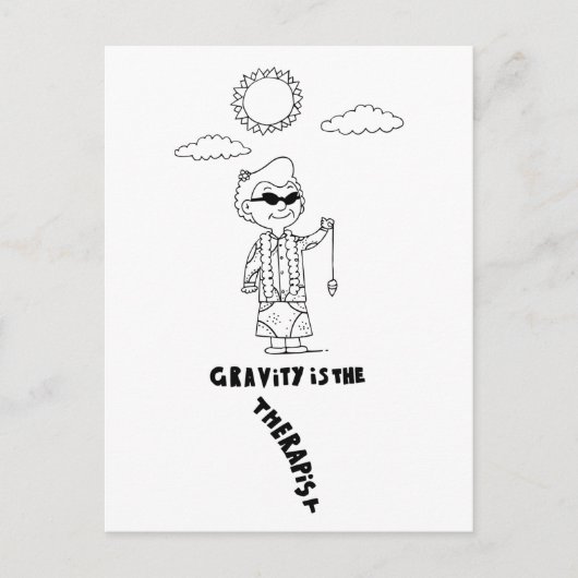 Dr. Ida Rolf - Gravity ist Therapeutin Postkarte (Vorderseite)
