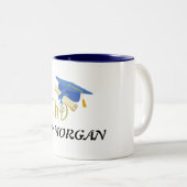 Dr. (Ihr Name) Doktoranden-Glückwunsch Zweifarbige Tasse (VorderseiteRechts)