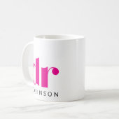 dr [Individuelle Name] Kaffeetasse (Vorderseite Links)