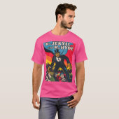 Dr. Jekyll Herr Hyde Art - Retro Halloween Monst T-Shirt (Vorne ganz)