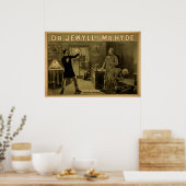 Dr. JEKYLL & Mr. HYDE Play Act VAUDEVILLE Poster (Küche)