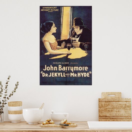 Dr. Jekyll und Mr. Hyde 1920 Poster (Küche)