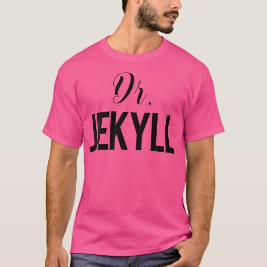 Dr. Jekyll und Mr. Hyde Couple Halloween Kostüm T-Shirt (Vorderseite)
