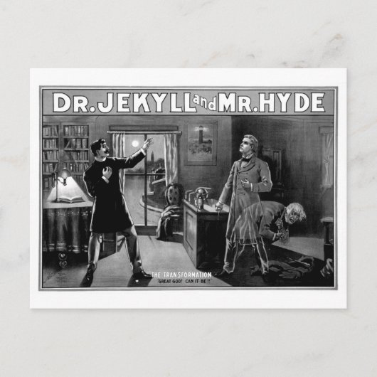 Dr. Jekyll und Mr. Hyde Postkarte (Vorderseite)