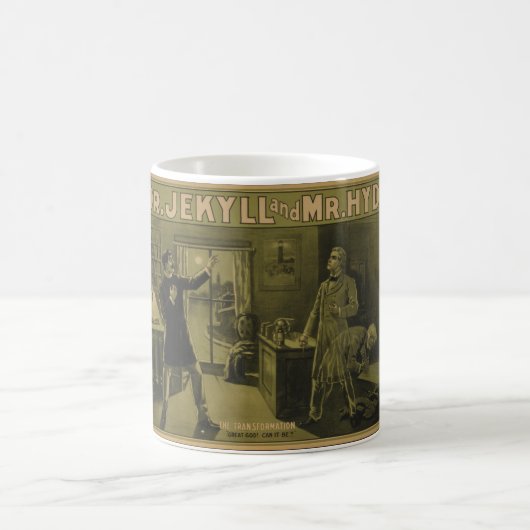 Dr. Jekyll und Mr. Hyde Theatralisches Poster 1880 Kaffeetasse (Mittel)