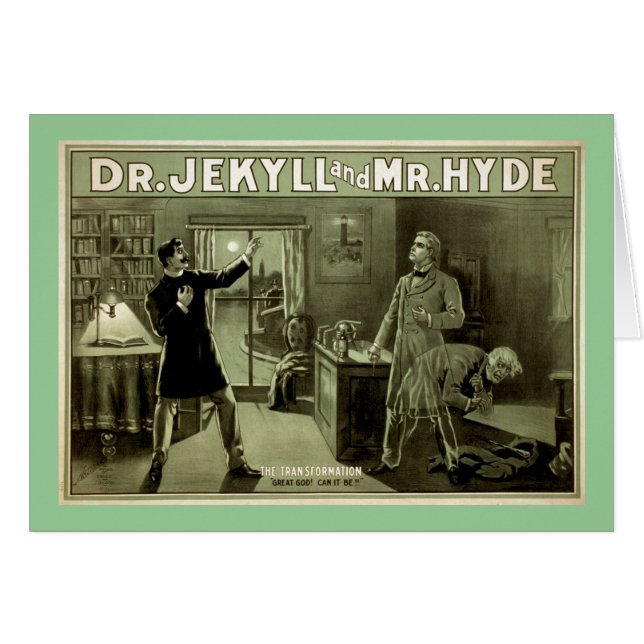 Dr. Jekyll Vintage Theater Poster (Vorderseite (Horizontal))