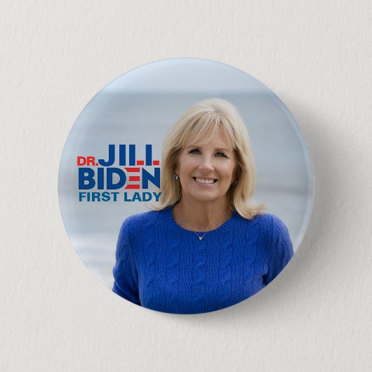 Dr. Jill Biden für First Lady Button (Vorderseite)