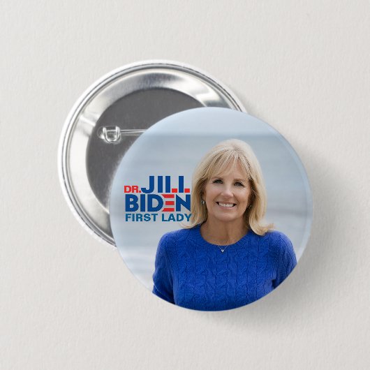 Dr. Jill Biden für First Lady Button (Vorne & Hinten)
