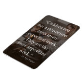 Dr. John Trainer Inspiration Zitat, Mutterschaft Magnet (Linke Seite)