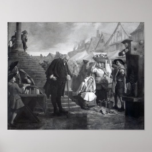 Dr. Johnson leistet Strafe am Marktplatz Poster (Vorne)