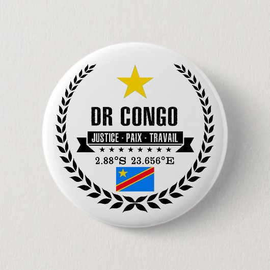 DR Kongo Button (Vorderseite)