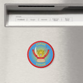 DR Kongo-Erbe-Emblem Magnet (In Situ (Geschirrspüler))