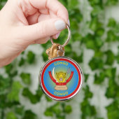 DR Kongo-Erbe-Emblem Schlüsselanhänger (Hand)