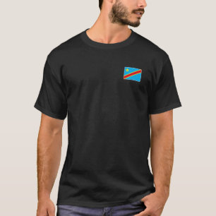 Dr Kongo-Flagge mit vintage kongolesischen Nationa T-Shirt