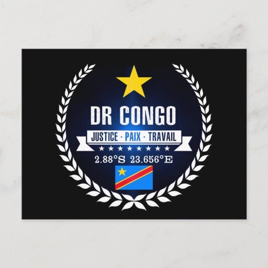 DR Kongo Postkarte (Vorderseite)