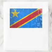 DR Kongo Rechteckiger Aufkleber (Tasche)