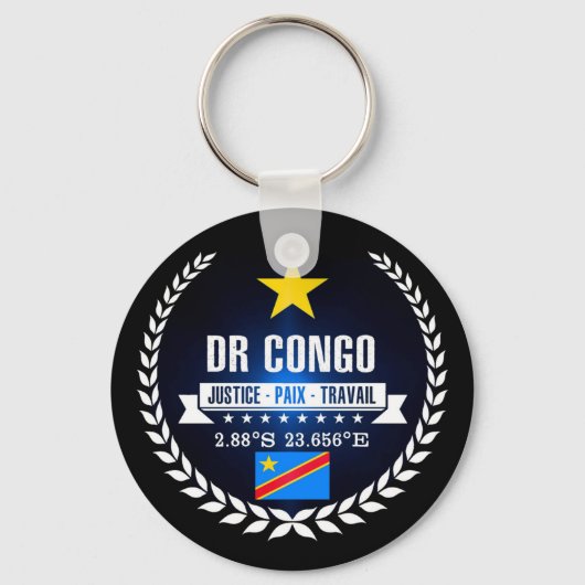DR Kongo Schlüsselanhänger (Vorderseite)