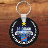 DR Kongo Schlüsselanhänger (Vorderseite)