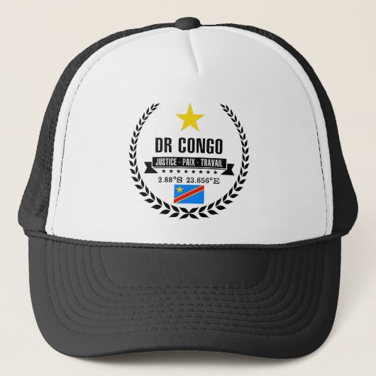 DR Kongo Truckerkappe (Vorderseite)