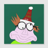 Dr. LeBrick Bah Humbug Weihnachten Magnetkarte (Vorderseite)