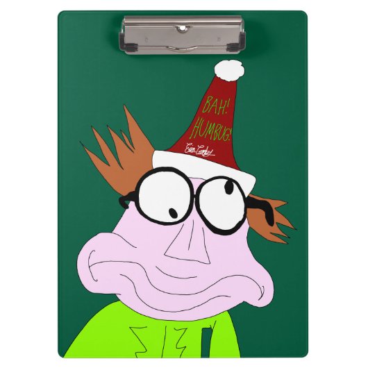 Dr. LeBrick Bah Humbug xmas Klemmbrett (Vorderseite)