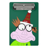 Dr. LeBrick Bah Humbug xmas Mini Klemmbrett (Vorderseite)