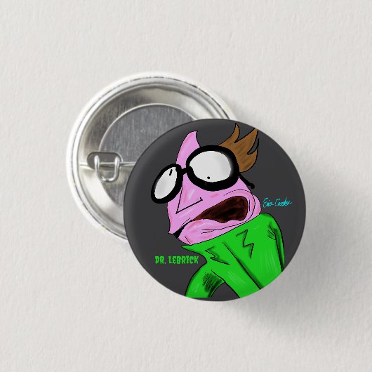Dr. LeBrick Kunst 2018 Button (Vorne & Hinten)