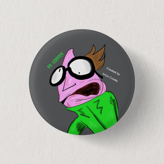 Dr. LeBrick Star-Puppe Button (Vorderseite)