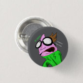 Dr. LeBrick stare puppet Button (Vorne & Hinten)