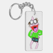 Dr. LeBrick trägt Shorts Schlüsselanhänger (Vorderseite links)