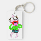 Dr. LeBrick trägt Shorts Schlüsselanhänger (Rückseite)