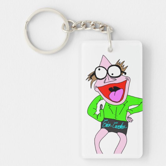 Dr. LeBrick trägt Shorts Schlüsselanhänger (Vorderseite)