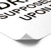 Dr. Livingstone, ich nehme an? Poster (Ecke)