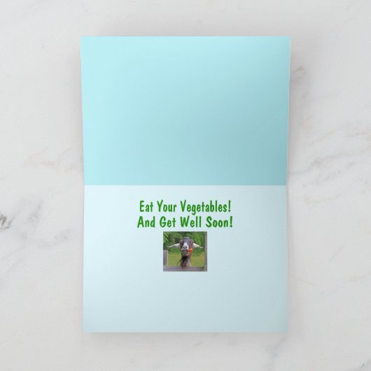 Dr. Llama Funny Get Well Karte (Innenseite)