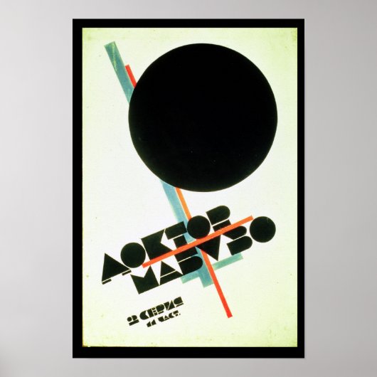 Dr. Mabuso, 1922 Poster (Vorne)