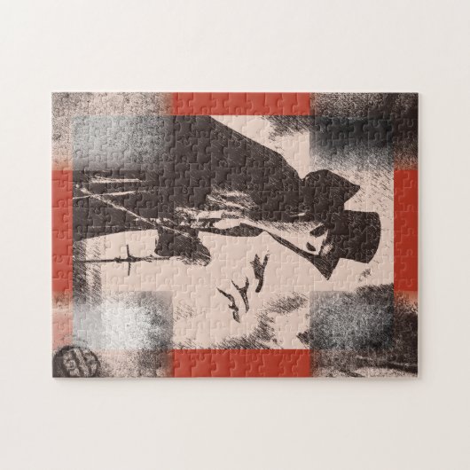 Dr. Macabre Puzzle Gothic Art Print (Horizontal)