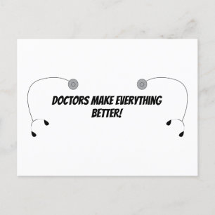 Dr. Make Everything Better Funny Personalize Postkarte