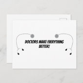 Dr. Make Everything Better Funny Personalize Postkarte (Vorne/Hinten)