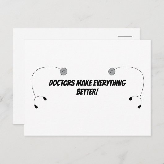 Dr. Make Everything Better Funny Personalize Postkarte (Vorne/Hinten)