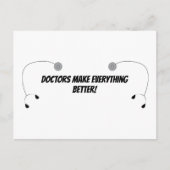 Dr. Make Everything Better Funny Personalize Postkarte (Vorderseite)