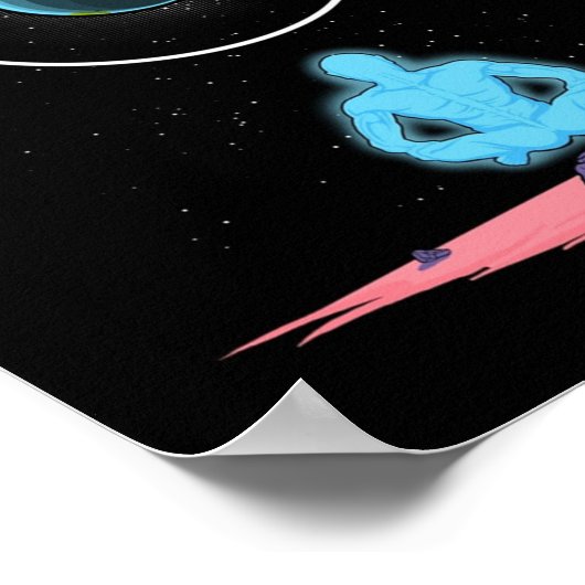 Dr. Manhattan Poster (Ecke)