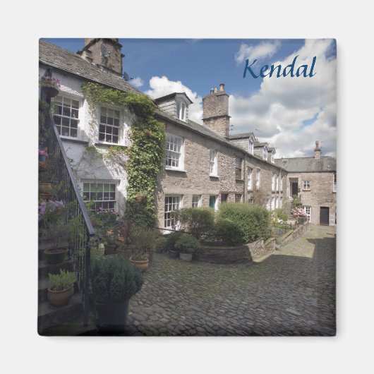 Dr. Mannings Yard im Kendal Souvenir Foto Magnet (Vorne)