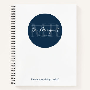 Dr. Margaret Journal - Soft oder Hard Cover - Blau Notizblock