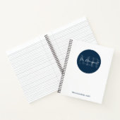 Dr. Margaret Journal - Soft oder Hard Cover - Blau Notizblock (Innenseite)