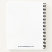 Dr. Margaret Journal - Soft oder Hard Cover - Blau Notizblock (Rückseite)