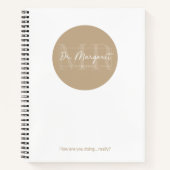 Dr Margaret Journal - Soft or Hard Cover - Tan Notizblock (Vorderseite)