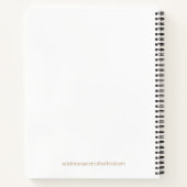 Dr Margaret Journal - Soft or Hard Cover - Tan Notizblock (Rückseite)