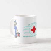 Dr. Martin Cartoon Kaffeetasse (Vorderseite Links)