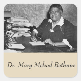 Dr. Mary Mcleod Bethune Quadratischer Aufkleber